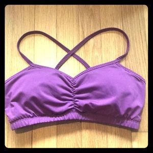 Handful Sports Bra for yoga padded purple